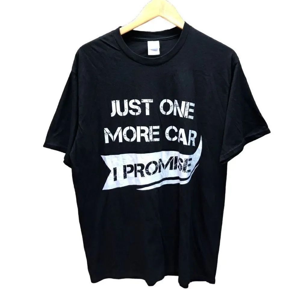Just One More Car I Promise T-Shirt Port Company Black